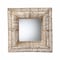 Bali & Pari Collice Modern Bohemian Metal and Natural Brown Seagrass Accent Wall Mirror 240-13462-ZORO - alternate 1